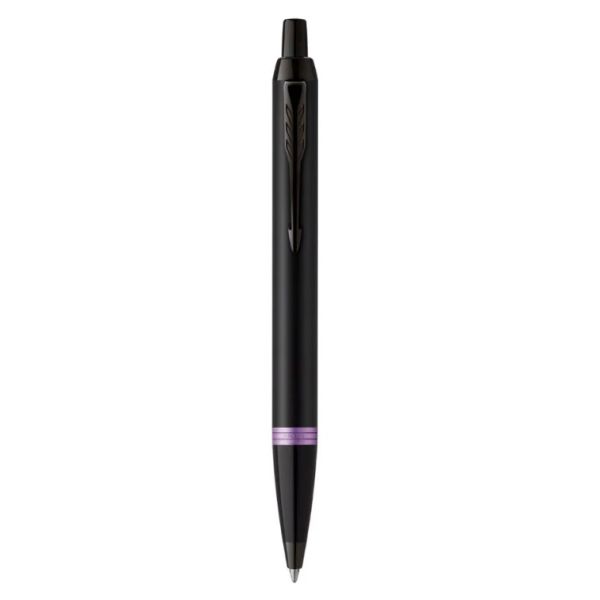 Шариковая ручка PARKER IM Vibrant Rings K315 (CW2172951) синий,Amethyst Purple PVD